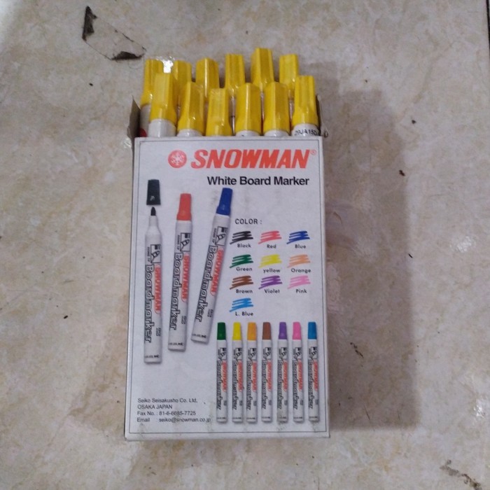 

spidol snowman whiteboard lusin