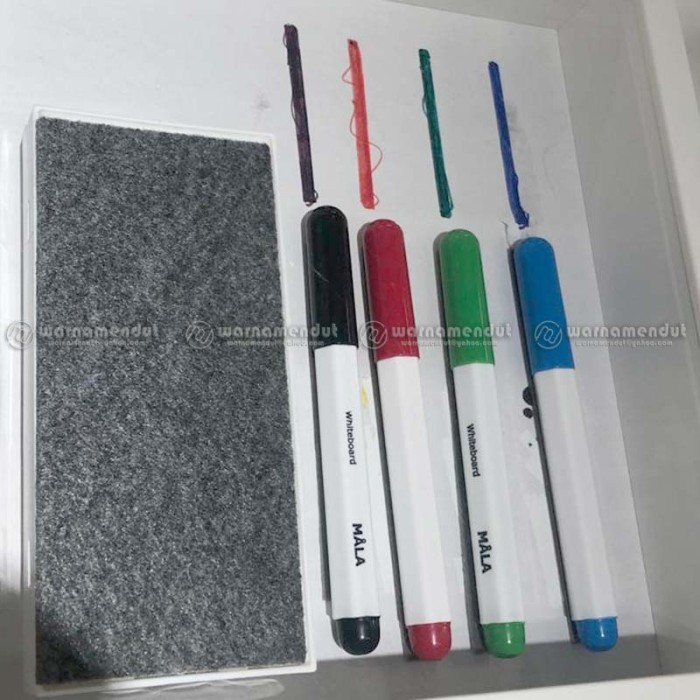 

WM IK7619 MHAALA Spidol papan tulis dengan tempat dan penghapus HMHB