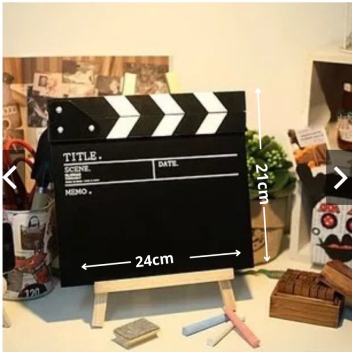

CLAPPER BOARD HOLLYWOOD UNIVERSAL PAPAN TAKE FILM SUTRADARA ACTION