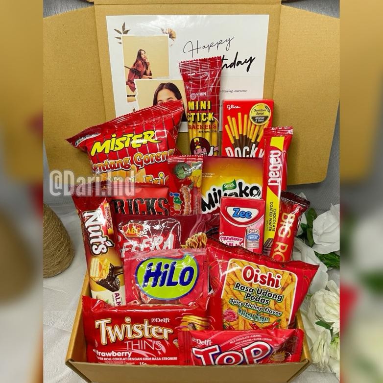 BISA COD HAMPERS BUKET SNACK BOX KADO VALENTINE / Kado Ulang Tahun / Kado Wisuda / Kado Untuk Cewek 