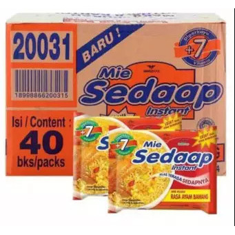

PROMO / BEST SELLER / Mie Sedap Rasa Ayam Bawang [77gr /40pcs /1 karton ] NON COD