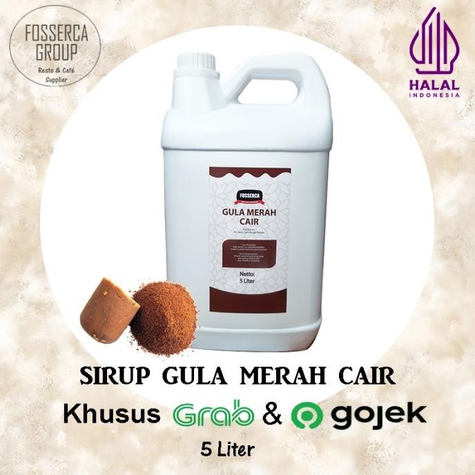 

Gula Aren Merah Cair / Brown Sugar Syrup - 5 Liter Jerigen Original Dan Terpercaya