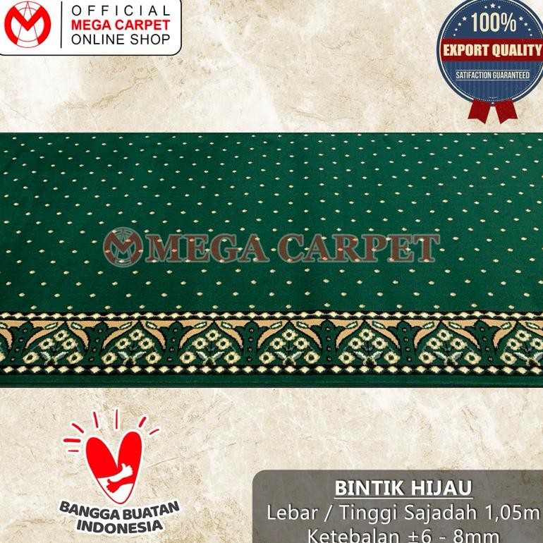 KARPET MASJID / KARPET SAJADAH - HARGA PER-METER [BINTIK HIJAU] BERKUALITAS