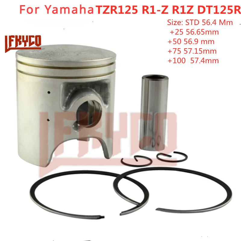 MEWO Engine Parts 56.4mm For YAMAHA TZR125 TZR 125 1987-92 DT 125 R 1988-99 Cylinder Piston Pin 16 R