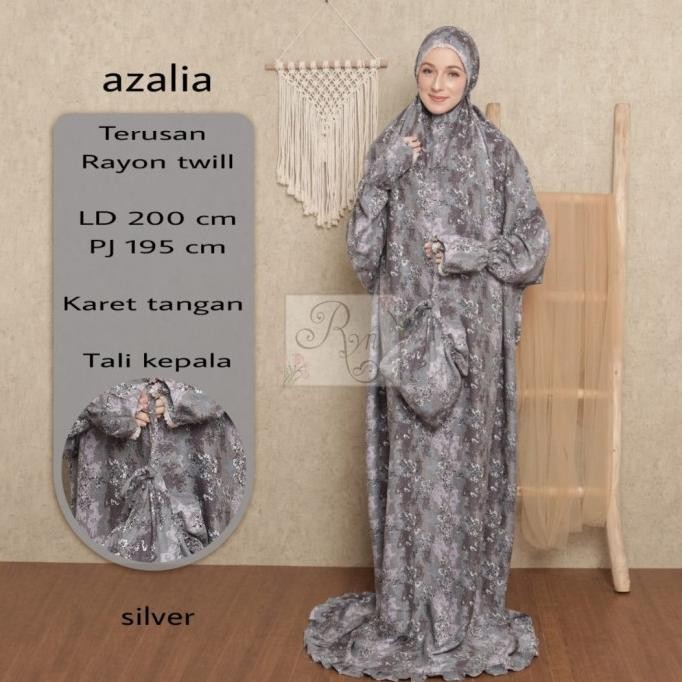 Diskon Mukena Terusan Adem Jumbo Mukena Rayon Twill Adem Original Azalia Ryn