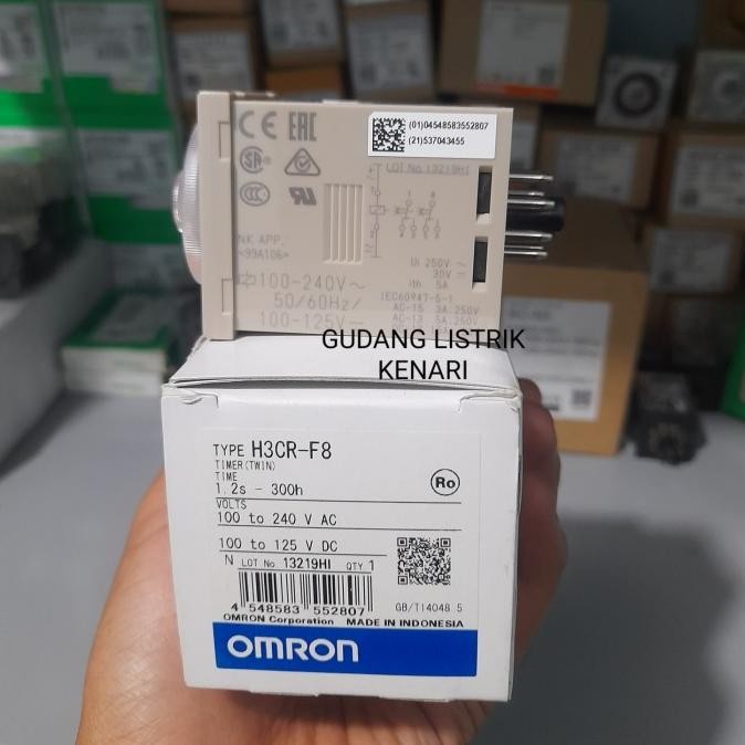 TERBARU TIMER OMRON H3CR-F8 + SOCKET 