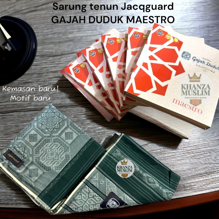 New Sarung Gajah Duduk Maestro/Sarung Tenun Dewasa Berkualitas Ready