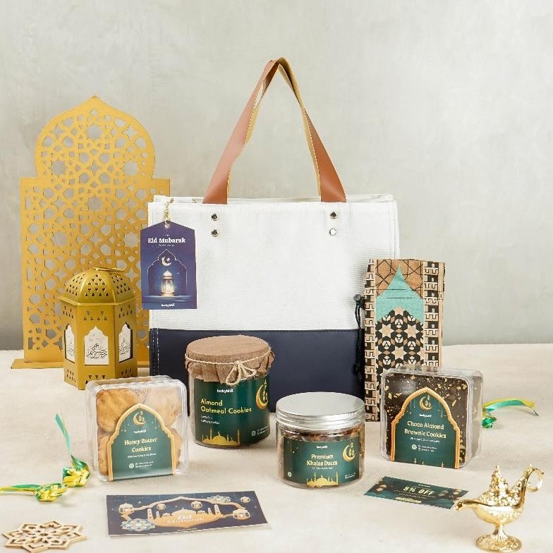

Hampers Lebaran Idul Fitri / Parcel Lebaran - PREMIUM CANVAS BAG - SET AFIYA - LUCKYBITE