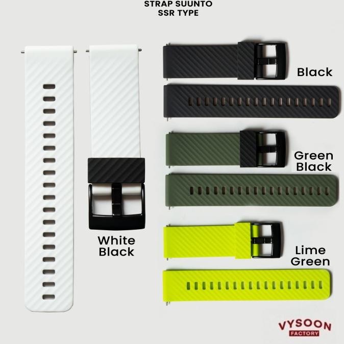 Rubber Strap Tali Karet Jam Suunto 7 9 Baro Titanium Silicone 24Mm