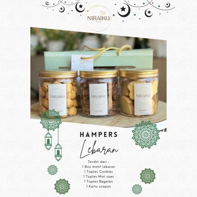 

Hot Promo!, Hampers Lebaran Toples Gold Parcel Kue Kering