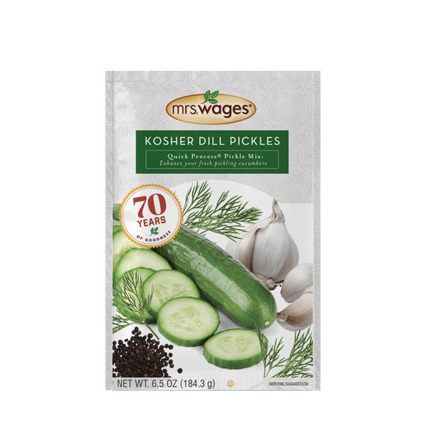 

Mrs. Wages Kosher Dill Pickles Quick Pickling Seasoning Mix Salt Acar