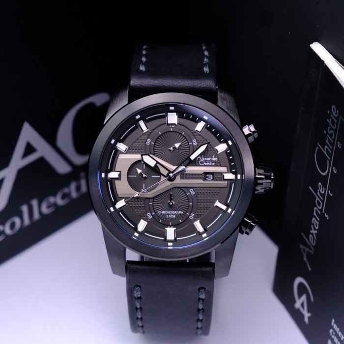 Alexandre Christie Ac 6562 Full Black. Garansi Resmi 1Tahun #Gratisongkir #Sale #Discount