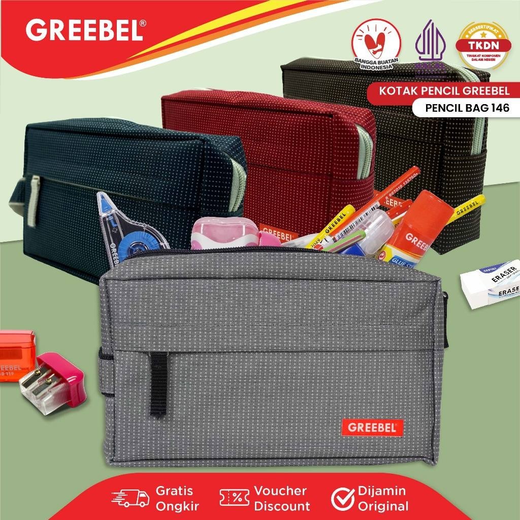 

GREEBEL PENCIL BAG / TEMPAT PENCIL GREEBEL / PENCIL BAG GREEBEL 146 / STATIONERY CASTLE