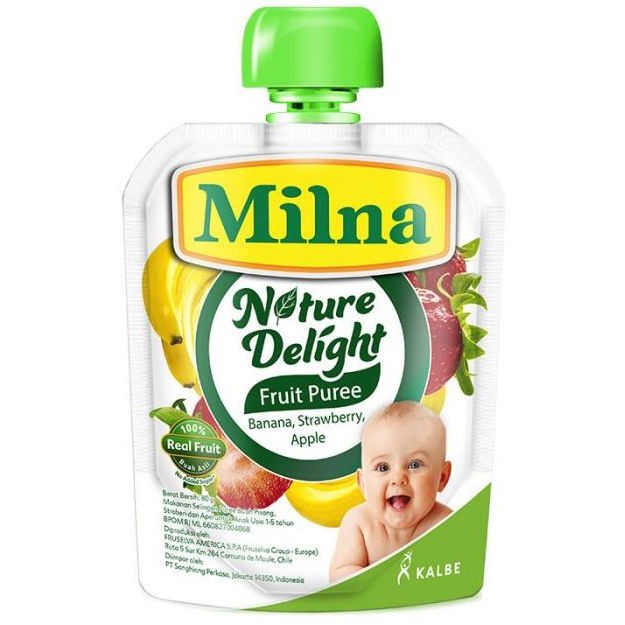 

MILNA NAT DELIGHT BANANA STRAW & APPLE 80 GR - RAJA SUSU