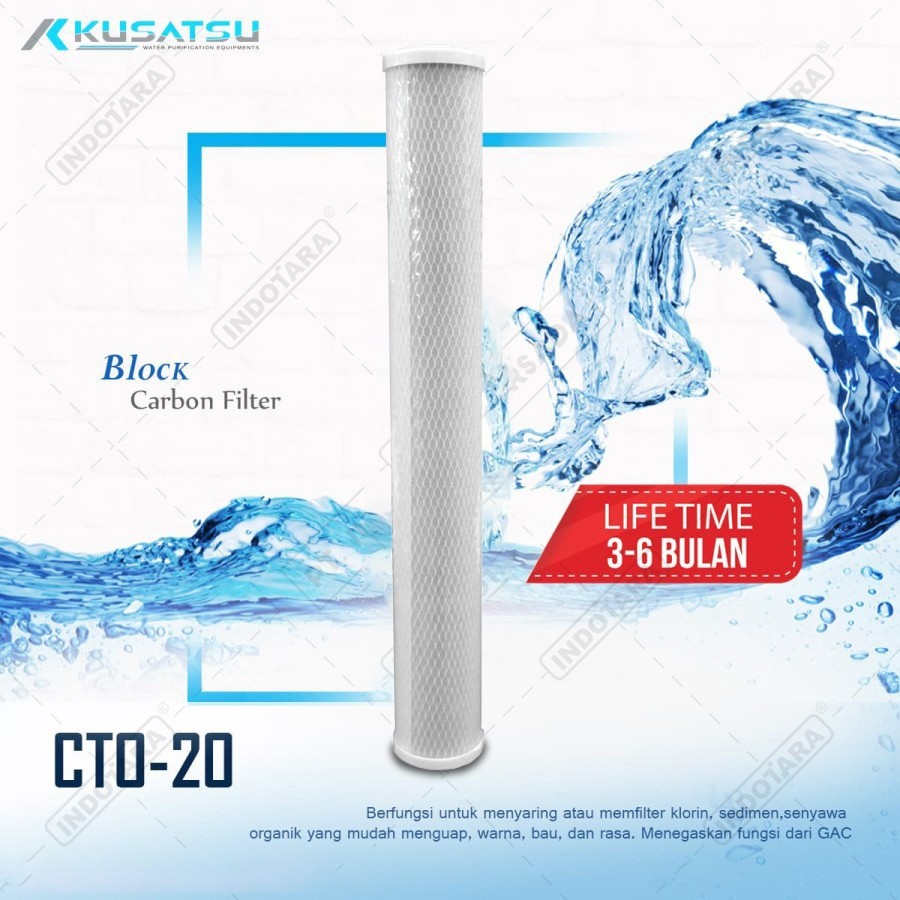 Block Carbon Filter Kusatsu - CTO20
