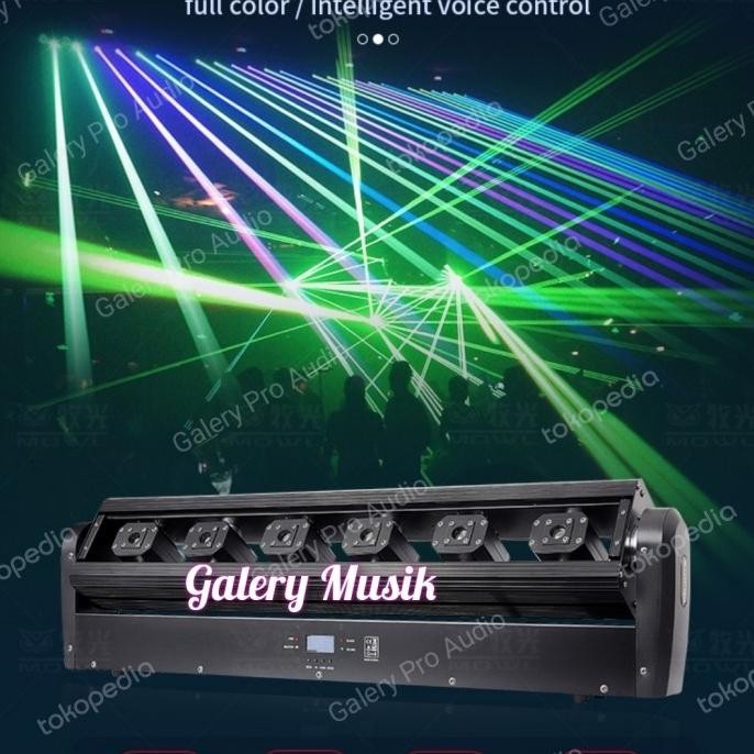 Sale Moving Led Disco 6 Eyes Rgb Fullcolor Laser Moving Head Light Bar Beam