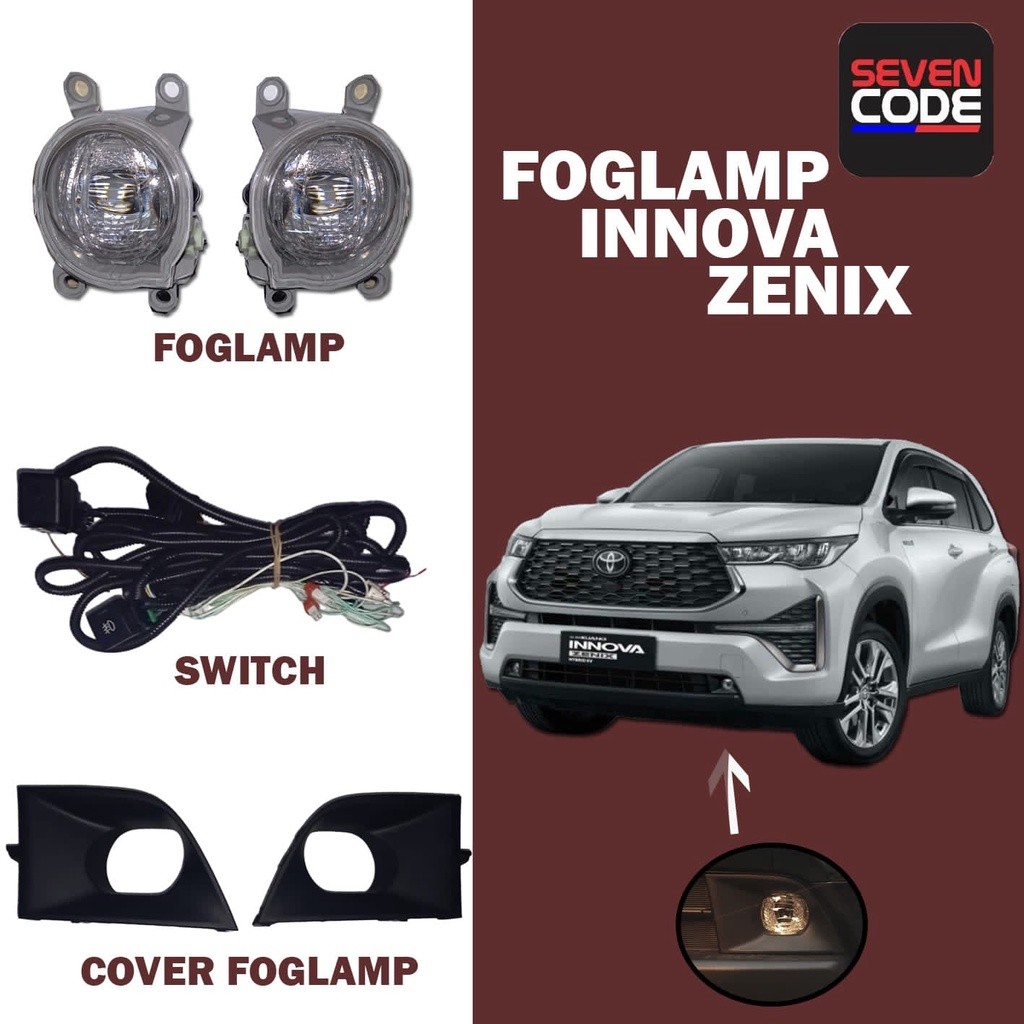 FOGLAMP INNOVA ZENIX HYBRID LAMPU KABUT INNOVA ZENIX G V ORIGINAL
