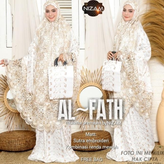 Diskon New Al Fath Mukena Dewasa Mewah Eksklusif Renda Cantik