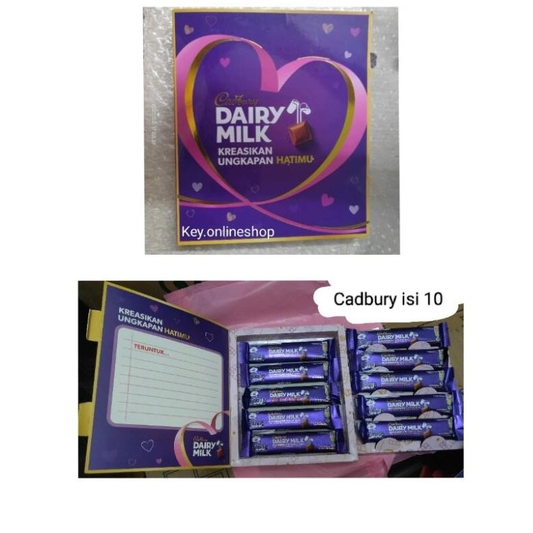 

yl-24 Cadbury Dairy Milk isi 10 x 30gr Edisi Spesial Valentine Special Edition (BACA DESKRIPSI) Diary Gift Box Coklat Cokelat Chocolate Hemat