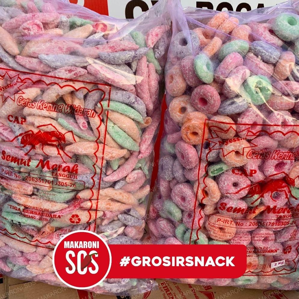

gf-5 Getas Manis 1KG Donat Lonjong Warna Warni Murah