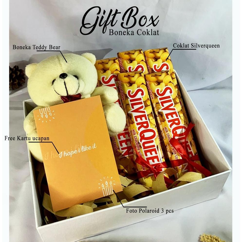 VIRAL Kado Ultah Pacar Hampers Boneka Hampers Coklat SilverQueen 62r Buat Ulang Tahun Cewek / Annive