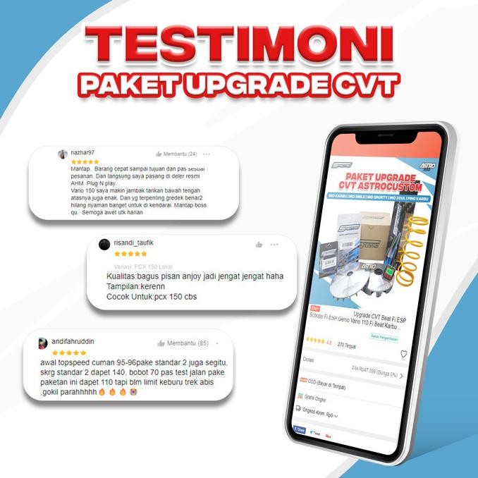 Ready  Pulley Spectro Beat Karbu Scoopy Karbu Roler Roller Per Cvt Per Sentri Upgrade Cvt Astrocusto