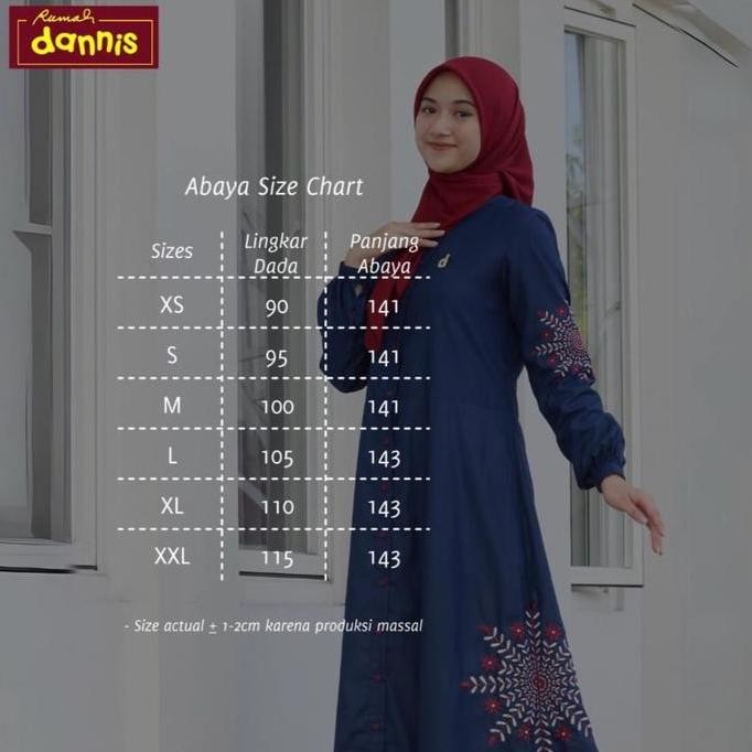 Promo, Abaya Dannis A240107/Abaya Dannis Terbaru Katun