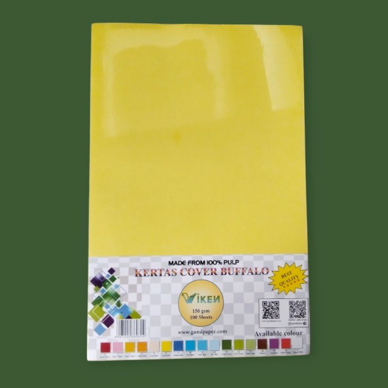 

Kertas Buffalo Viken 150 gsm isi 100 lembar (Lemonade)
