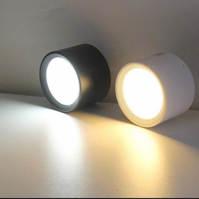 Lampu led downlight outbow lampu plafon 12W / 24W hitam / putih