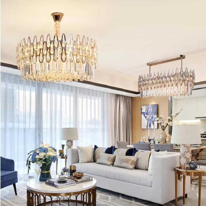 LAMPU HIAS GANTUNG KRISTAL MEWAH DAN ELEGAN / LAMPU GANTUNG RUANG TAMU / LAMPU CHANDELIER