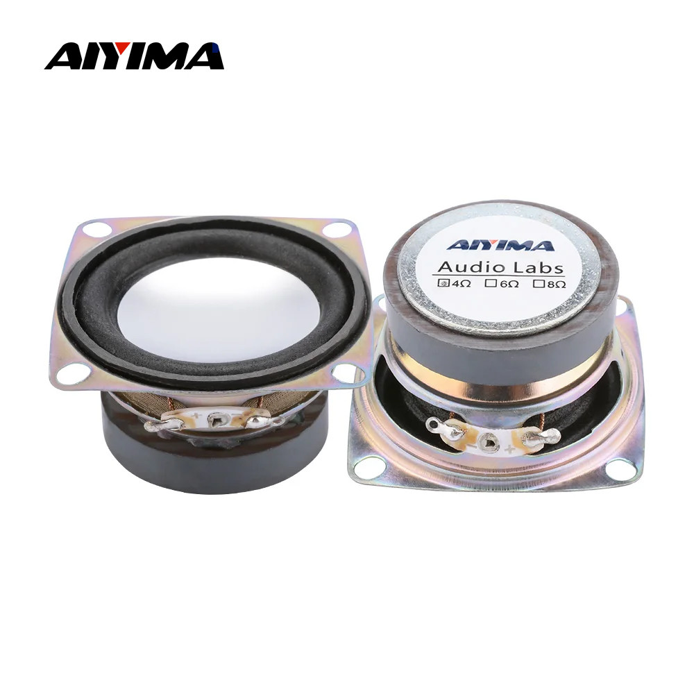 FIDU 2Pcs 2 Inch 52MM Portable Full Range Audio Speaker 4 Ohm 3W Sound Speaker Amplifier Home Theate