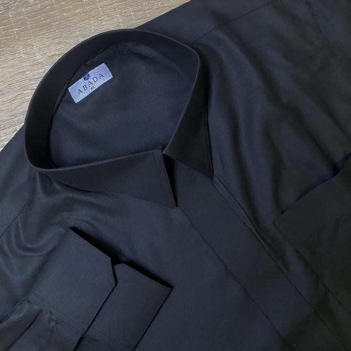 Jubah Gamis Pria Alharamain Slimfit Model Kerah Kemeja Manset - Muslim, Katun
