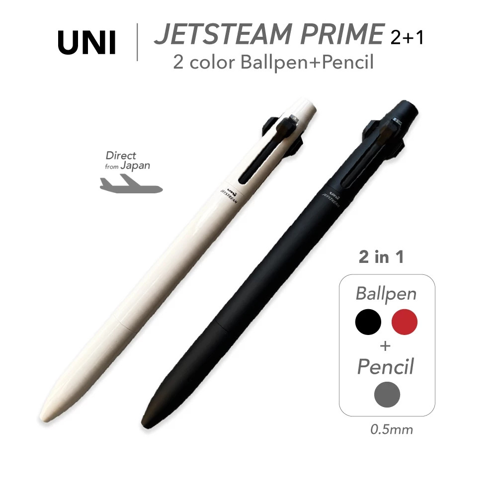 

UNI Jetstream Prime 2+1 - Pulpen 2 Warna + Pensil dalam 1 - 0,5mm - MSXE3-3300-05 Pulpen Jet Stream Prime Hitam/Merah + Pensil Mekanik Pulpen Multifungsi Jetstream Langsung dari Jepang |fbov4zMT|