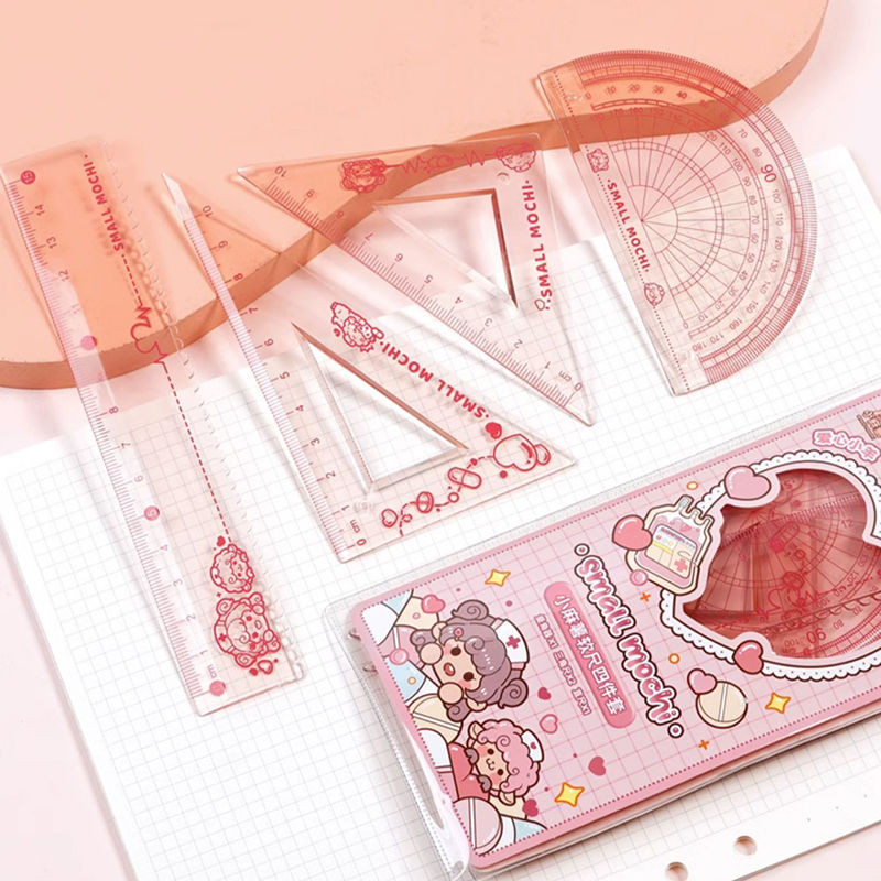 

Student Special Soft Ruler Set of Four with Wave Straight Ruler and Flexible Ruler