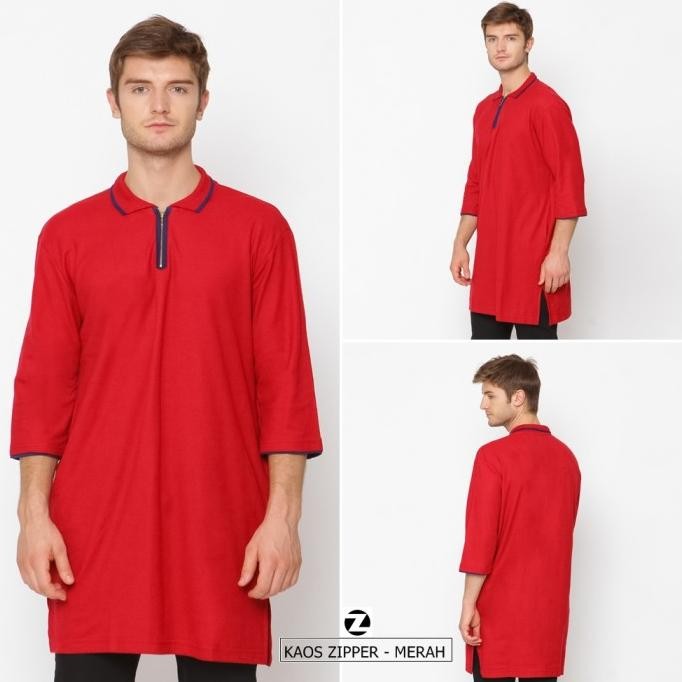 Limited, Kaos Gamis Zipper Zayidan - Hitam