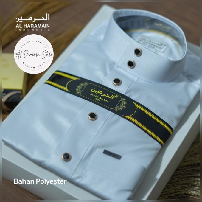 Terlaris, Al Haramain Jubah / Gamis Pria Dewasa Remaja Kancing Premium Polyester