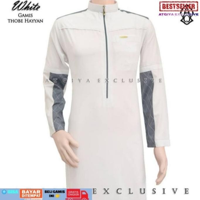 Terlaris, Gamis Jubah Pria Slim Gamis Fit Trendy Hayyan Gamis Pria Gamis Atqia D