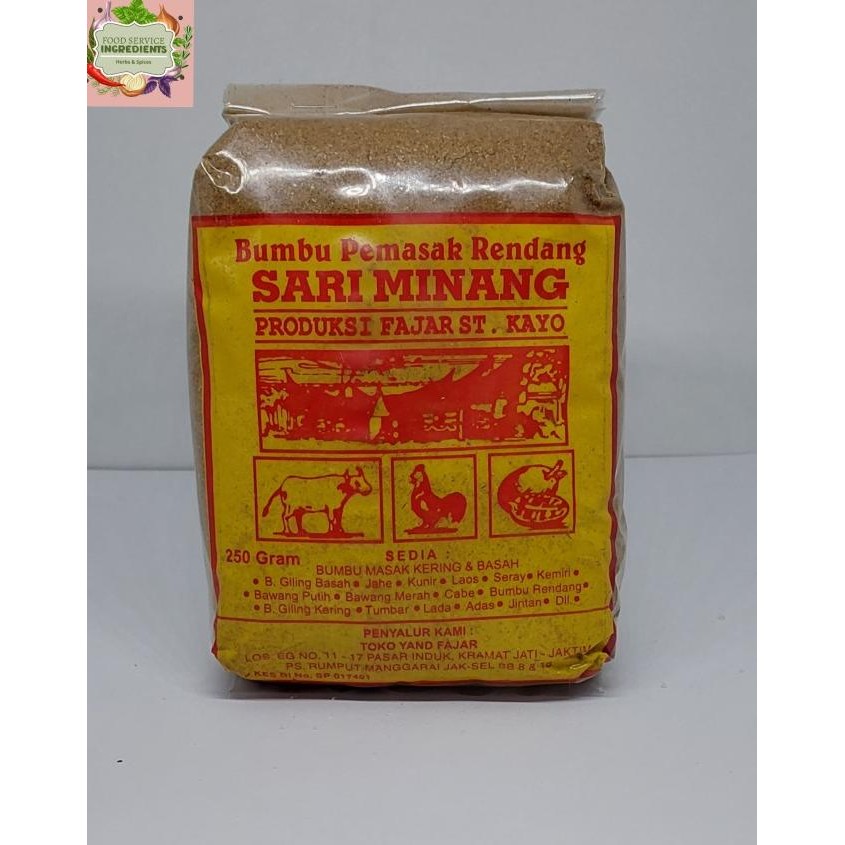

Bumbu Pemasak Rendang Asli Sari Minang 1kg LCM
