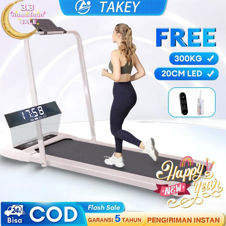 TakeyTreadmill Portable Treadmill Elektrik Low Watt Walking Pad Treadmill Lipat Treadmill Listrik