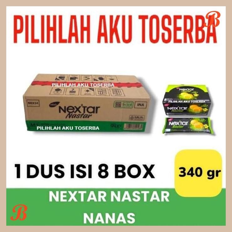 

| NS | BISKUIT NABATI NEXTAR NASTAR NANAS - ISI 10 SACHET (HARGA 1 BOX)