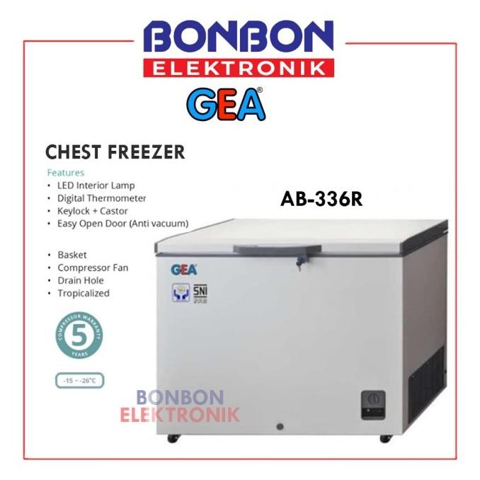 Grosir Gea Chest Freezer Ab-336R / Ab 336 R 300L