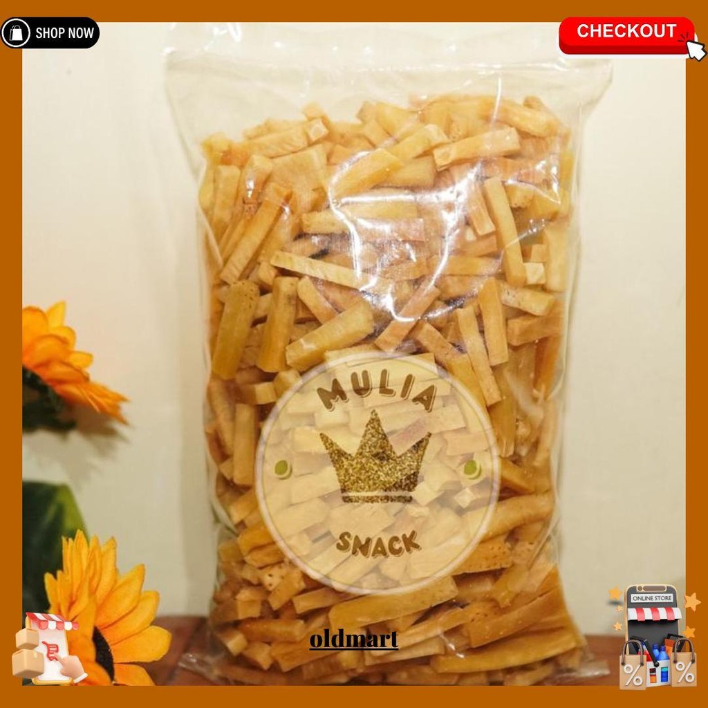 

Keripik Stik Sukun Mentega Premium Grade A 500Gram Cod