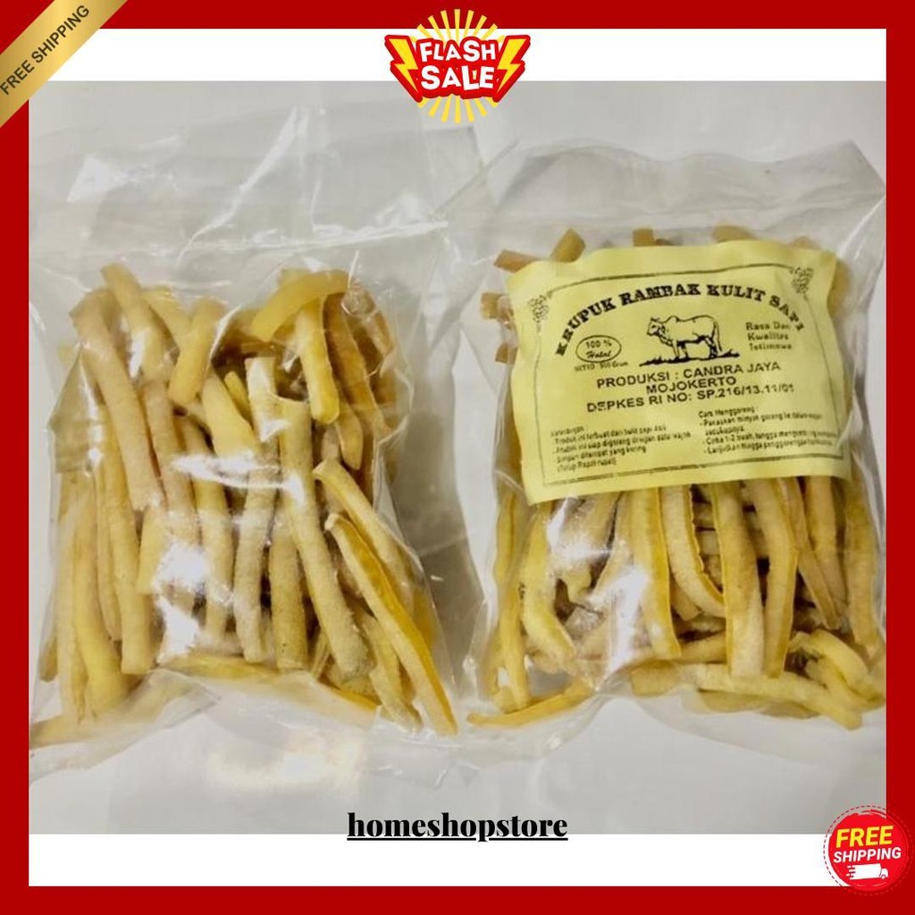 

Krecek Rambak Kulit Sapi / Kerupuk Kulit Sapi Original Produk