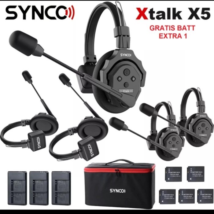 Synco XTalk X5 Person Wireless intercom Single Ear Full Duplex