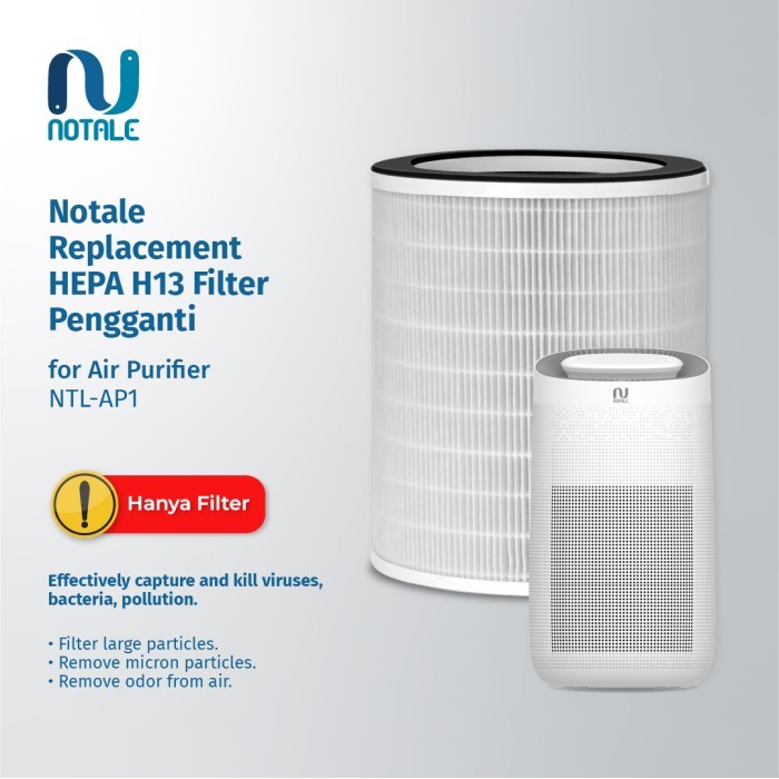 Notale Replacement HEPA Filter Pengganti For Air Purifier Notale