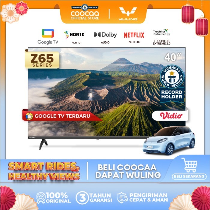 NEW COOCAA 40 inch GOOGLE TV-2K LED-TV (COOCAA 40Z65)