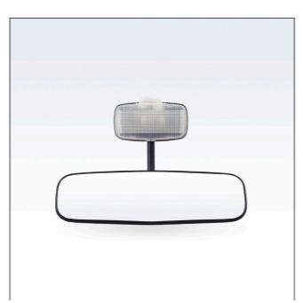 Interior Mirror + Lamp Daihatsu Espass S-89P Hitam Terlengkap