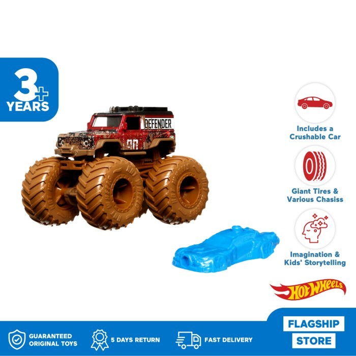 Hot Wheels Monster Trucks Defender- Mainan Mobil Balap