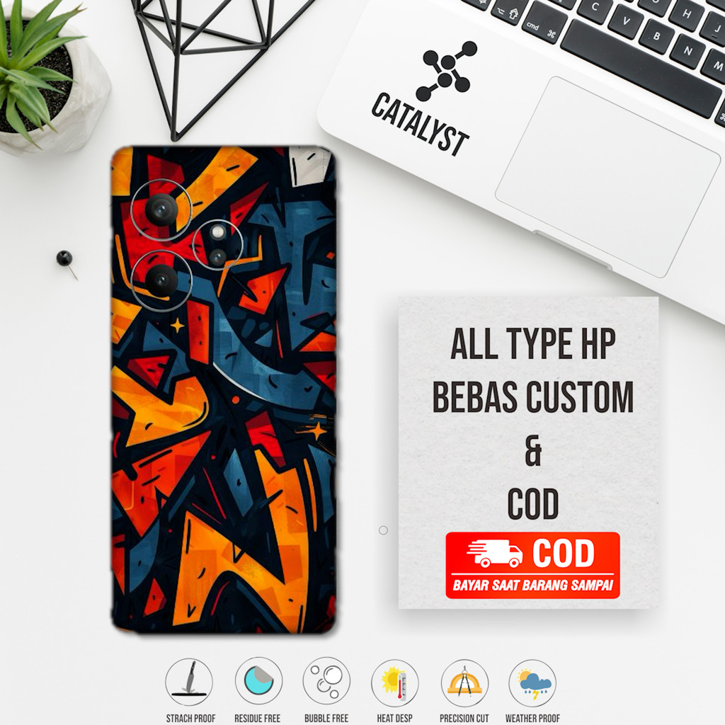 Garskin Hp Realme GT 6 Full Body abstract Kode wks buy 1 Get 2