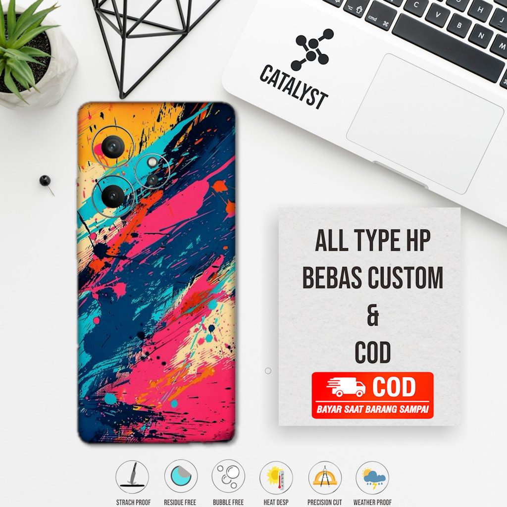 Garskin Hp Realme GT 6 Full Body abstract Kode 0le buy 1 Get 2